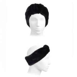 UGG Faux Fur Headband: Black